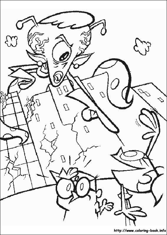 Dexter's Laboratory coloring picture